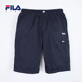 【FILA】素面休閒單口袋五分褲(丈青)135丈青