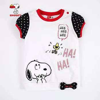 【SNOOPY】史努比立體狗骨頭造型上衣(白)90白