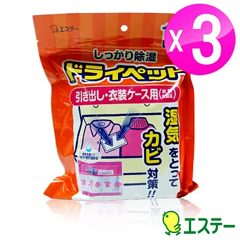 ST雞仔牌 抽屜衣櫃專用吸濕小包-衣物.皮製品用(25g x 12包) 3入組ST-902682