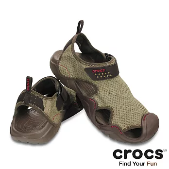 Crocs - 男 - 激浪涉水涼鞋 -39卡其/胡桃色