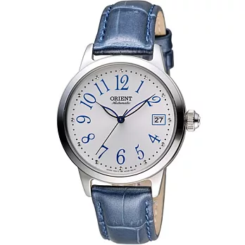ORIENT 東方錶 花漾時光機械腕錶 FAC06003W 白x藍