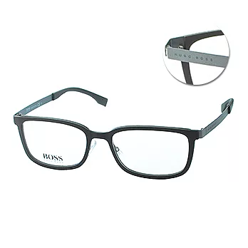 【HUGO BOSS】光學眼鏡 義大利製複合式霧面款(低調棕 # 0726-KDM)