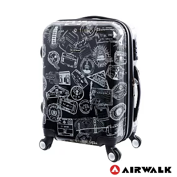 AIRWALK LUGGAGE - 精彩歷程 環郵世界行李箱20吋 - 遊玩靚黑20吋遊玩靚黑