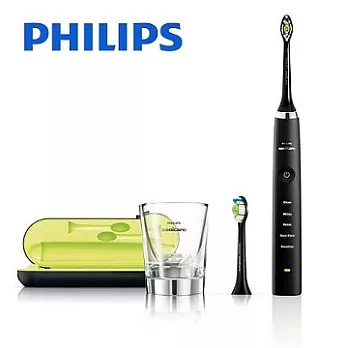 飛利浦DiamondClean鑽石靚白音波牙刷 HX9352 (黑鑽版)