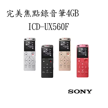 SONY完美焦點錄音筆 4GB(ICD-UX560F)送8G記憶卡