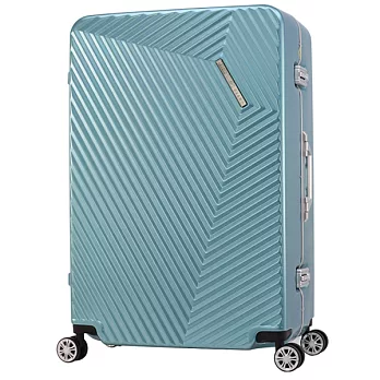 日本 LEGEND WALKER 5602-60-25吋 ABS鋁框密碼鎖行李箱 銀海綠25吋銀海綠