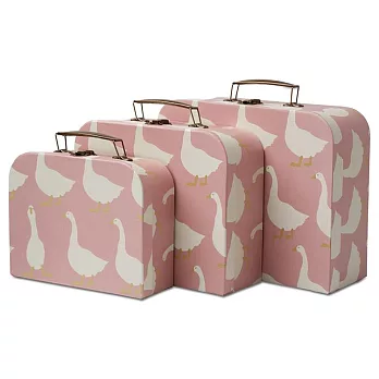 MILKBARN Suitcase Set 旅行箱三件組其他 玫瑰鵝