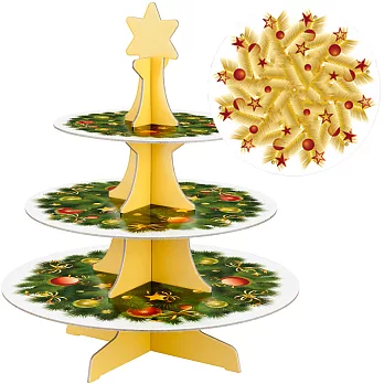 《TESCOMA》雙面三層蛋糕架(聖誕樹)