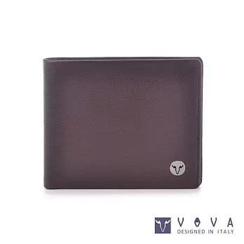 VOVA • 沃汎 - 自由系列 4卡零錢袋蜥蜴紋短夾- 咖啡色