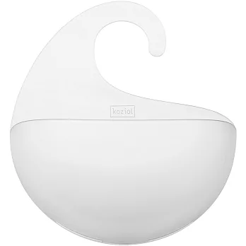 《KOZIOL》浪花掛式收納盒(透白)