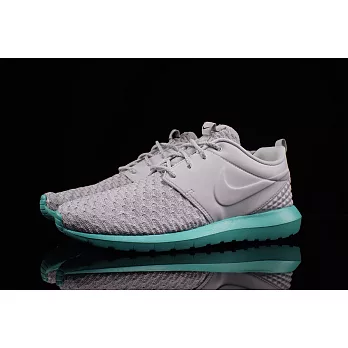 【GT Company】Nike Roshe One Flyknit Premium 編織跑步男段8灰色藍底