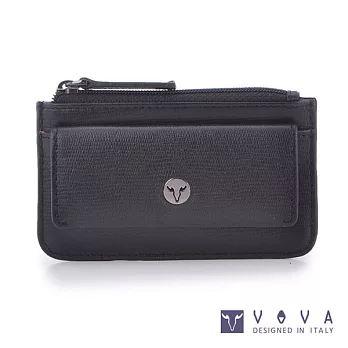 VOVA • 沃汎 - 自由系列 蜥蜴紋拉鍊零錢包- 黑色