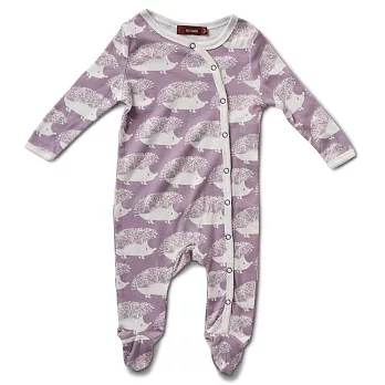 MILKBARN Footed Romper 包腳連身衣XS 薰衣草刺蝟