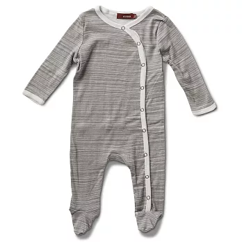 MILKBARN Footed Romper 包腳連身衣XS 灰條條