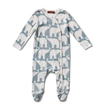 MILKBARN Footed Romper 包腳連身衣XS藍象