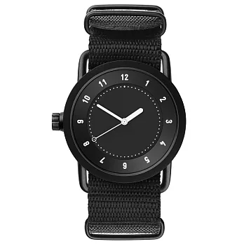 TID Watches No.1 Black-黑x經典尼龍帶腕錶/36mm