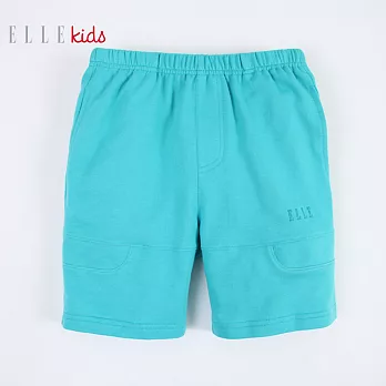 【ELLE】口袋造型素面休閒棉質短褲(綠)120綠