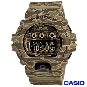 CASIO卡西歐 G-SHOCK多層次超大錶徑虎紋迷彩錶 GD-X6900CM-5