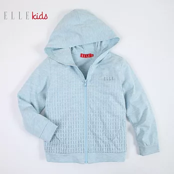 【ELLE】漸層字母E連帽外套(灰藍)160灰藍
