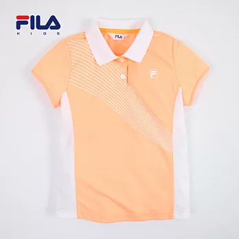 【FILA】甜美曲線造型吸排POLO衫(粉橙)160以上粉橙