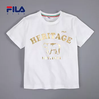 【FILA】可愛動物造型圓領衫(白)160以上白