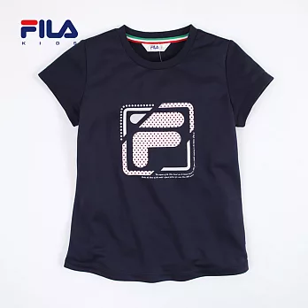 【FILA】造型圓點F字母休閒上衣(丈青)160以上丈青