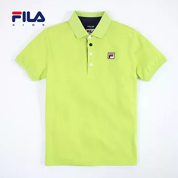 【FILA】單色素面POLO衫(果綠)145果綠