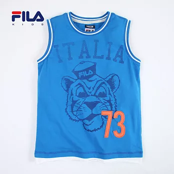【FILA】動物大頭造型數字背心(藍)135藍