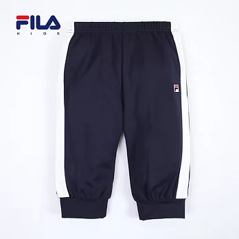 【FILA】線條造型束口六分褲(丈青)135丈青