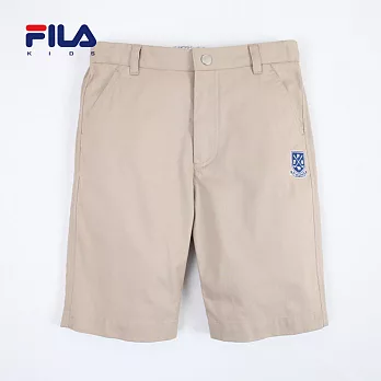 【FILA】帥氣徽章五分褲(卡其)135卡其