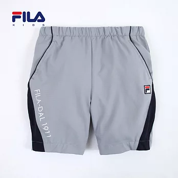 【FILA】流行線條抗UV風衣五分褲(灰)90灰