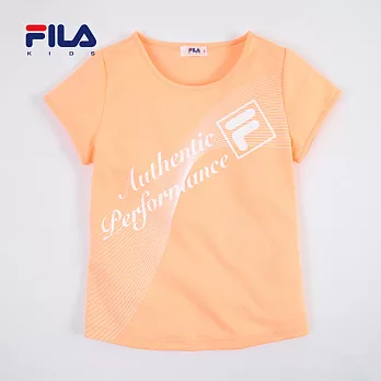 【FILA】甜美流行曲線休閒上衣(粉橙)135粉橙