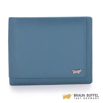 【BRAUN BUFFEL】.德國小金牛 - 納祖爾系列12卡中間翻短夾 -森林綠