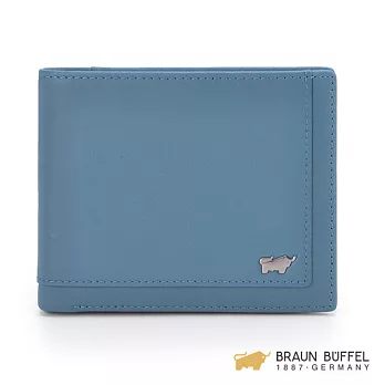 【BRAUN BUFFEL】.德國小金牛 - 納祖爾系列12卡右上翻短夾 -森林綠