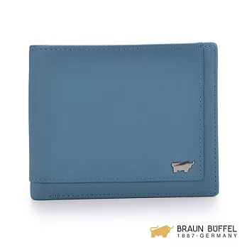 【BRAUN BUFFEL】.德國小金牛 - 納祖爾系列5卡短夾 - 森林綠
