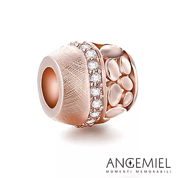 Angemiel安婕米 925純銀串珠 刻劃(玫金)