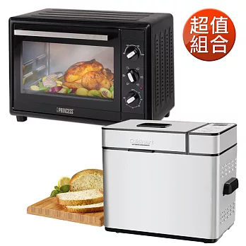 Cuisinart美膳雅全自動麵包機CBK-100TW/贈35L烤箱