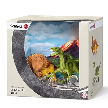 Schleich 史萊奇禮盒 - 三角龍&鐮刀龍