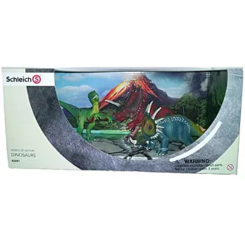 Schleich 史萊奇禮盒 - 迅猛龍草食恐龍