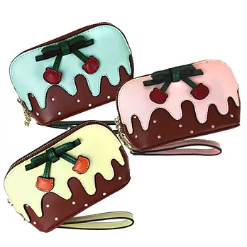 巧克力熊 果繽紛化妝包綠色