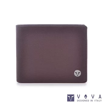 VOVA • 沃汎 - 自由系列 9卡透明窗可翻式蜥蜴紋短夾- 咖啡色