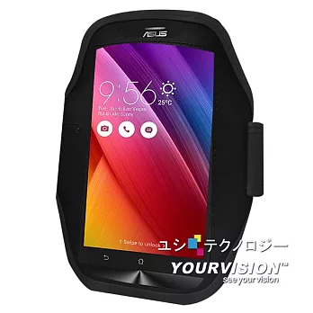 ASUS ZenFone 2 Laser ZE550KL 5.5吋 簡約風運動臂套 _黑