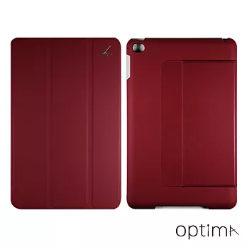 Optima iPad mini 4 典藏系列 多角度 平板保護殼 紅/藍/白灰紅色