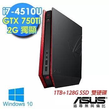 【ASUS】GR8《SSD完勝方程式》i7-4510U 2G獨顯 電競迷你電腦-WIN10(4518LTE-GM)★附電競鍵鼠組