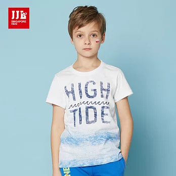 JJLKIDS 夏威夷海灘度假風T恤(本白)120本白