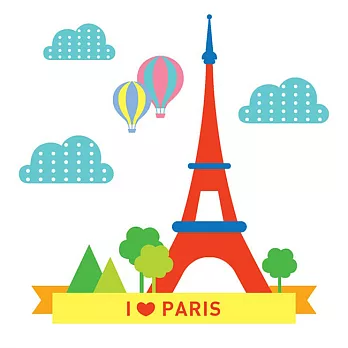 LOVIN超萌韓版數字油畫城市系列 巴黎鐵塔(2) 1幅無