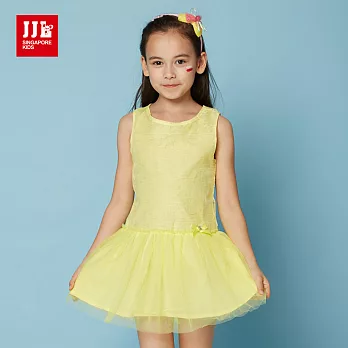 JJLKIDS 蜜糖甜心小公主無袖洋裝(鮮檸黃)120鮮檸黃