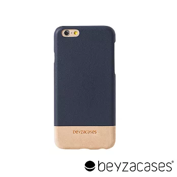 BeyzacasesVenice 威尼斯 iPhone 6 /6S 撞色真皮背蓋 －海軍藍/奶油 (BZ07360)