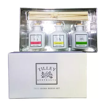 Tilley百年特莉 擴香水3x35ml三入禮盒-荔枝,檸檬草,萊姆椰子