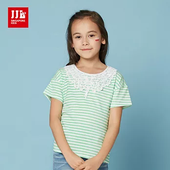 JJLKIDS 百搭華麗造型蕾絲T恤(薄荷綠)120薄荷綠